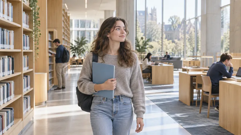 Preparing a university application — illustration